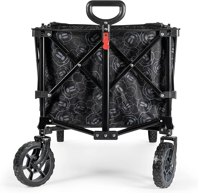 PICNIC TIME Disney Mickey Mouse Adventure Wagon XL, Folding Wagon, Beach Wagon, Sport Utility Wagon, (Black)