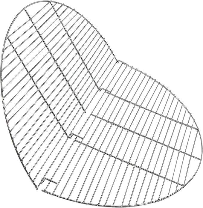 Sunnydaze Foldable Fire Pit Cooking Grill Grate - Heavy-Duty Portable Chrome-Plated Backyard Outdoor BBQ Campfire Cooking Rack Accessory - 36-Inch Surface