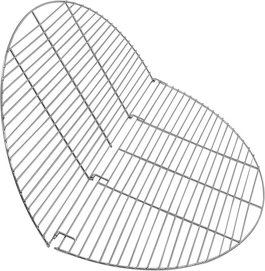 Sunnydaze Foldable Fire Pit Cooking Grill Grate - Heavy-Duty Portable Chrome-Plated Backyard Outdoor BBQ Campfire Cooking Rack Accessory - 36-Inch Surface