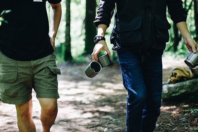 Snow Peak Double Wall Stainless Steel Vacuum Insulated Mug, Lightweight, Durable, Camping, 300ml