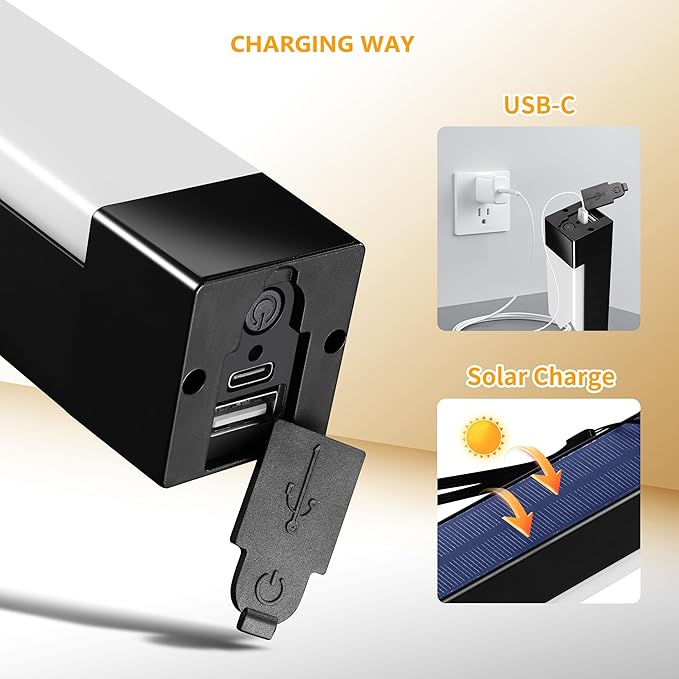 Phonar Solar Rechargeable Hiking Lantern, Camping Lantern for Power Outages,Up to 1500LM Camping Flashlight,Long Hours Life,4 Modes,Power Bank,Fit for Camping,Hiking,Fishing,Hurricane