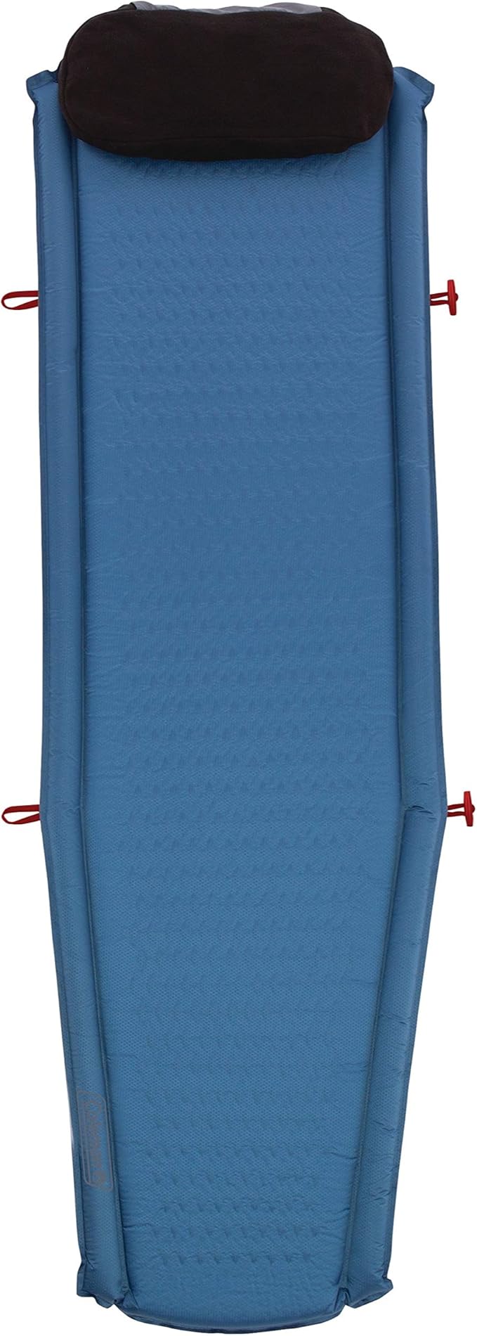 Coleman Silverton Self-Inflating Sleeping Pad, Lightweight Camping Pad with Pillow Storage Bag, Comfortable Sleeping Mat with Side Bumpers to Prevent Rolling Off and Easy Inflation