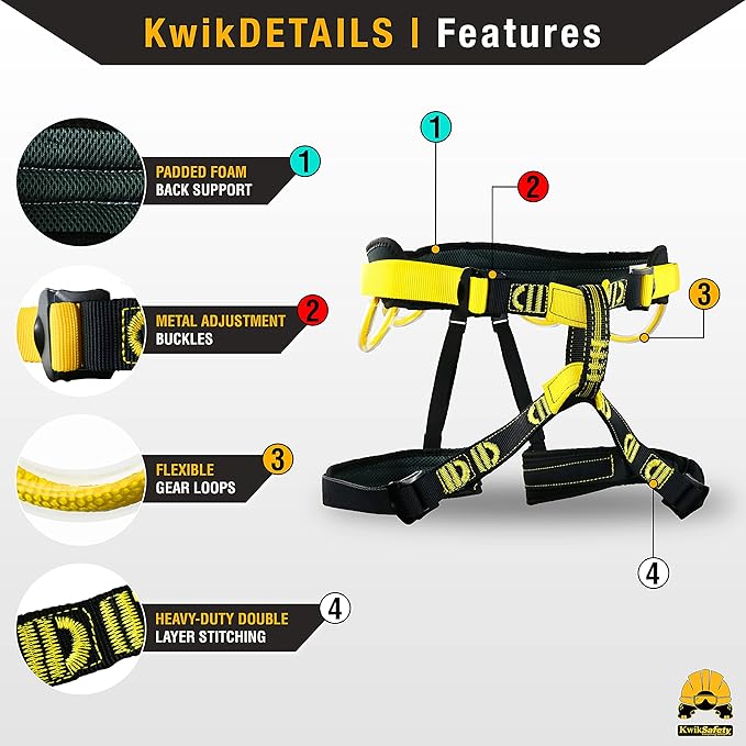 KwikSafety - Charlotte, NC - MANDRILL & CANOPY KING Climbing Harness | Half Body, Full Body | Meets EN & CE