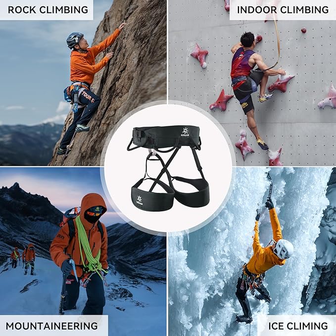 KAILAS Airo Rock Climbing Harness Men Mountaineering Tree Ice Climbing Women Half Body Safety Belt Rappelling