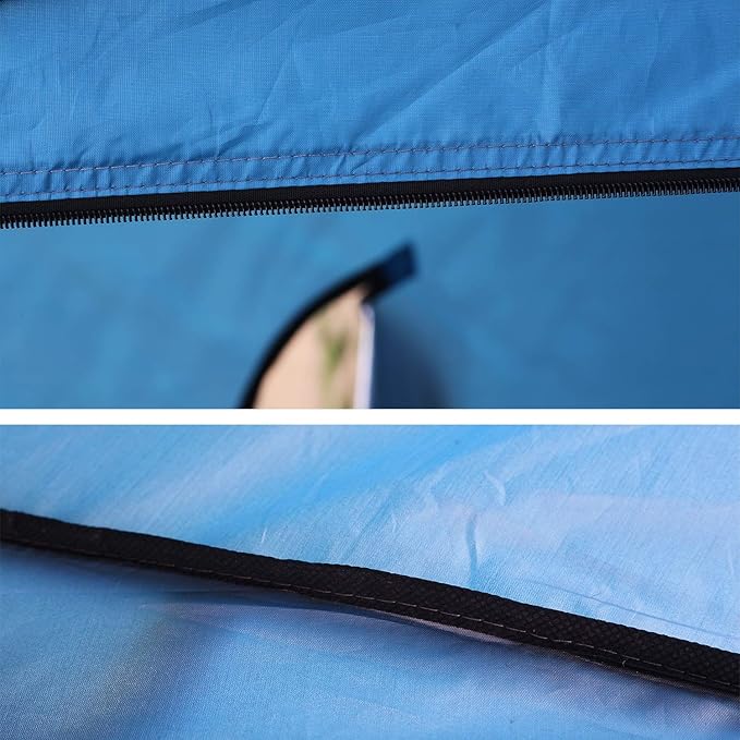 WOWCASE 1-2 Person Large Space Pop Up Shower Privacy Shelter Tent with 3 Windows, Outdoor Waterproof Silver Anti-UV Coated Portable Dressing Room, Privacy Shower Tents for Camping Beach Isolation Sun Shelter Picnic Fishing