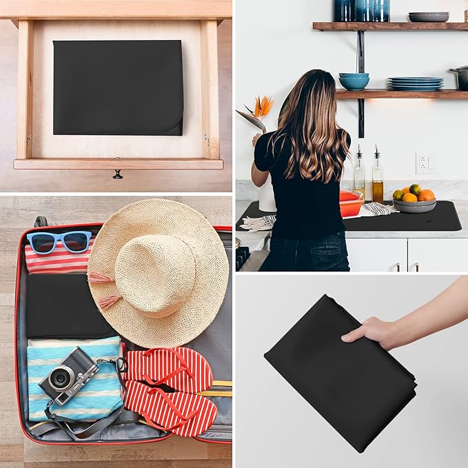 FLASLD Fireproof Under Grill Mat, 60x32 inch Grill Protector Under Desk, Outdoor BBQ Deck Mat for Fire Pit, Grill, Fireplace, Stove, Smoker