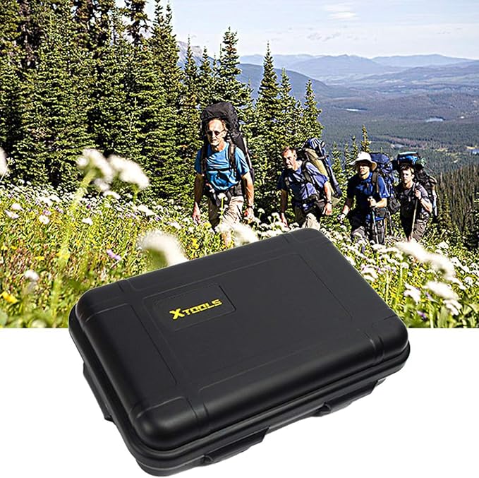 DGZZI Outdoor Waterproof Airtight Shockproof Plastic Survival Container Carry Box with 2 U-Shape Buckle Storage Case