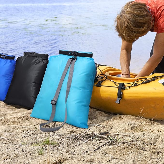 Shappy 6 Pcs Waterproof Dry Bag Set 6 Sizes Lightweight Sacks and Long Adjustable Shoulder Strap Outdoor Water Proof Keep Gear Dry Bag Stuff Sacks for Backpacking, Boating, Hiking, Camping (Colors)