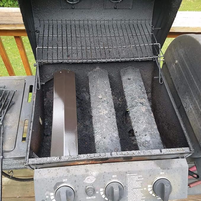 DcYourHome Replacement SS Burner SS Heat Plate Hanger Brackets for Chargriller 3001, 3008, 3030, 4000, 5050 Gas Grill