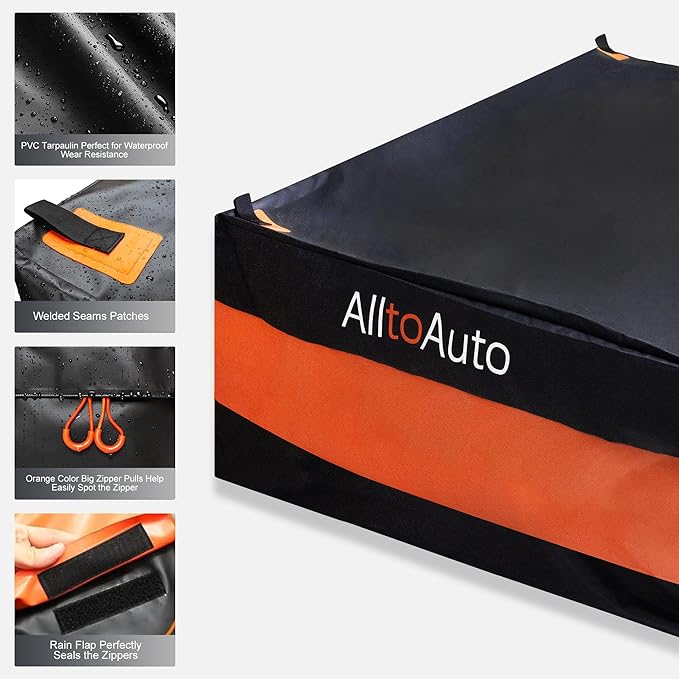 Truck Bed Cargo Bag Plus, 35 Cubic Feet (58''x48''x22''), 100% Waterproof 600D Heavy Duty, Fits Any Truck, Simple and Convenient for Installation