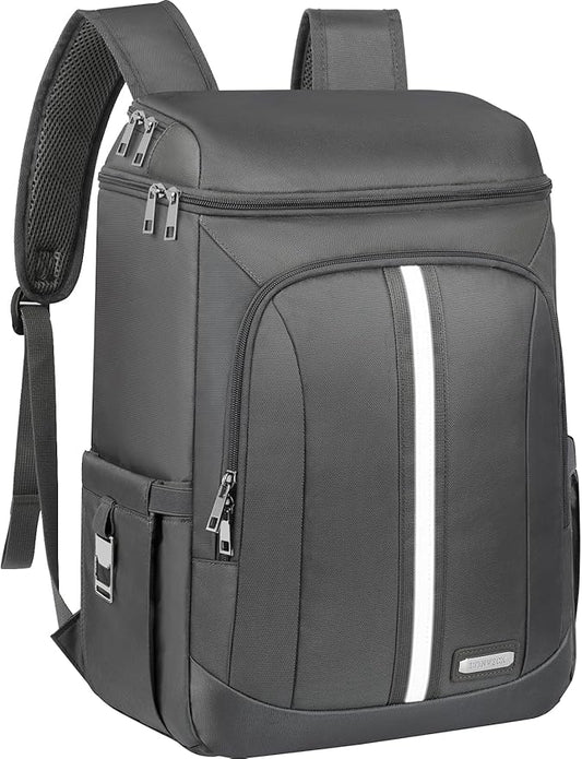 LTINVECK Cooler Backpack,2 Insulated Compartments Backpack Cooler Leakproof Double Deck Lightweight Cooler Lunch Box Bag for Men Women