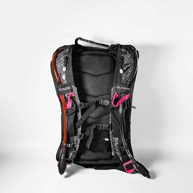 RAVERUNNER® Dino Festival Water Backpack - Dual Chamber Hydration - 3L Insulated Water Backpack for Raves, Festivals, Hiking, Running - Festival Hydration Pack for Hydration Backpack Rave