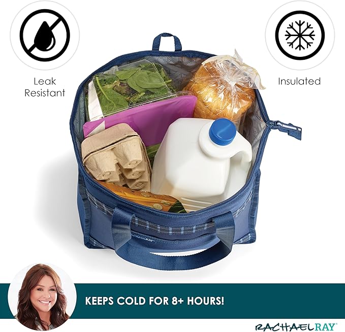 Rachael Ray Chillout Soft Sided Cooler Bag - Insulated, Leak Proof, Portable for Travel