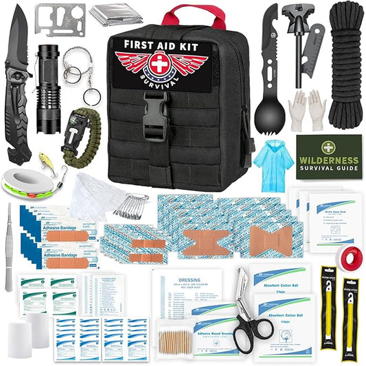 Gifts for Men Dad Husband - Fathers Day Anniversary Birthday Gifts Idea for Him Boyfriend Man - Survival Kit 14 in 1, Survival Gear and Equipment, Fishing Hunting Camping Accessories, Cool Gadgets