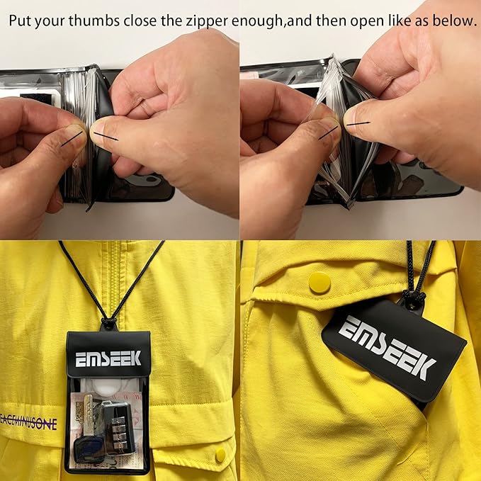 Armband Waterproof wallet Floating Surf Car Key Fob Case Beach dry bag ankle Waterproof Pouch Holder For GPS Key Money Credit Vaccine Card Driver License ID Badge (Pink)