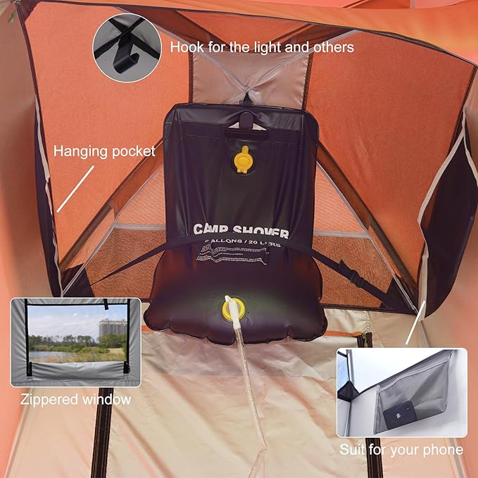 Outdoor Shower Tent Changing Room Privacy Portable Camping Shelters