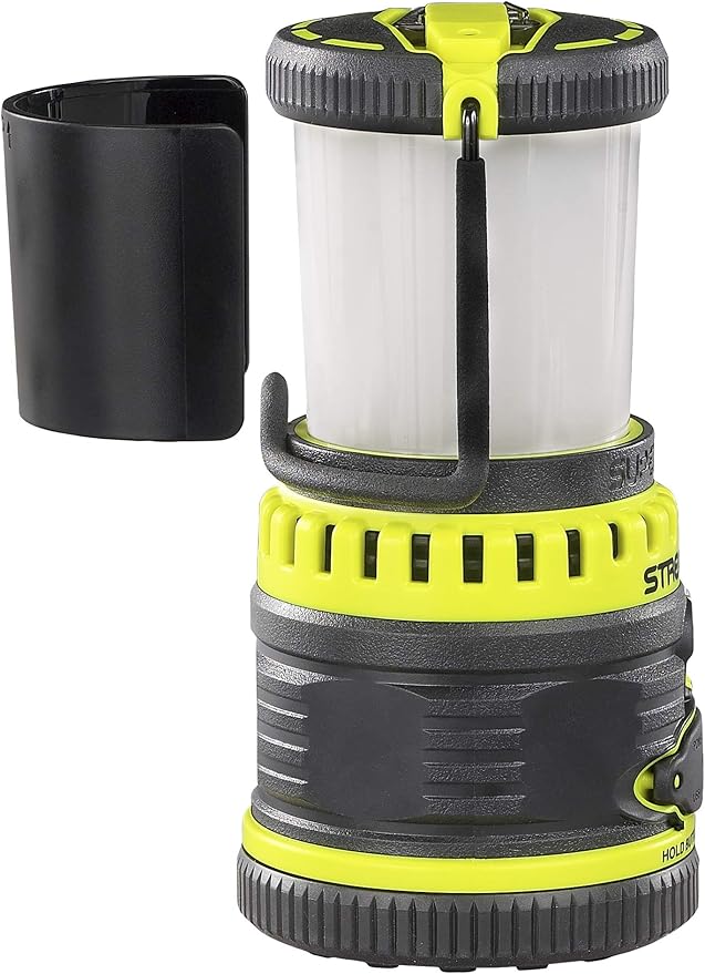 Streamlight 44945 Super Siege 1100-Lumen Rechargeable Outdoor Hand Lantern/Flashlight with 120-Volt AC Charger and Portable USB Charger, Yellow