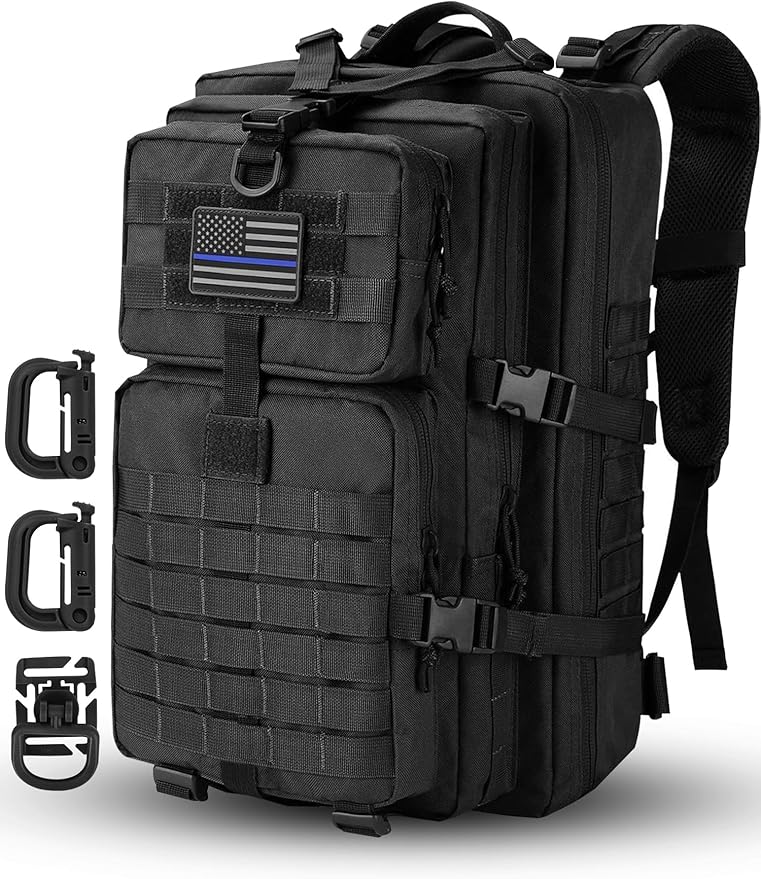 MOLLE Assault Pack, Tactical Backpack Military Army Camping Rucksack, 3-Day Pack