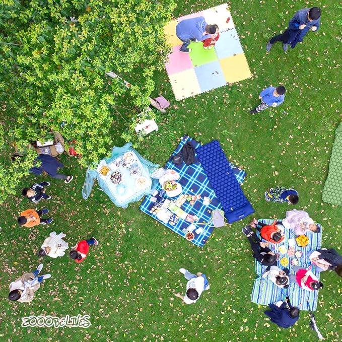 ZOOOBELIVES Ultralight Sleeping Pad with Pillow– Inflatable Camping Mat for Backpacking, Traveling and Hiking, Compact and Portable Multiple Color Options