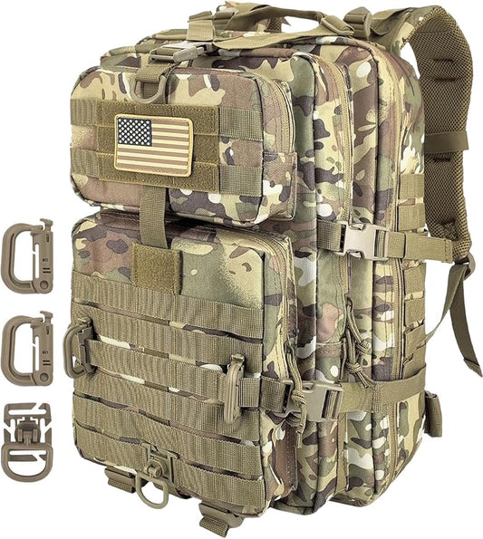 MOLLE Assault Pack, Tactical Backpack Military Army Camping Rucksack, 3-Day Pack