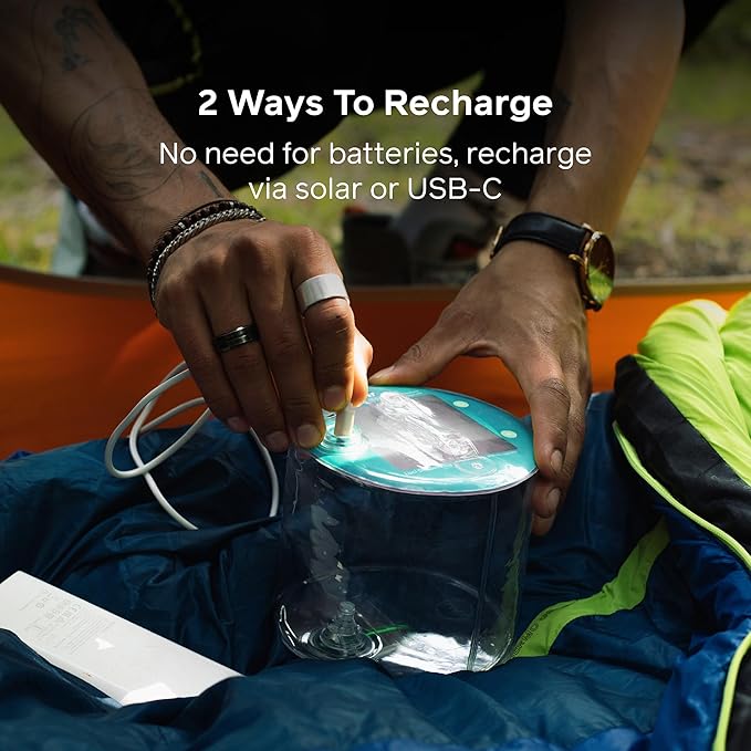 BioLite Luci Original Solar Inflatable Camping Lantern, Clear