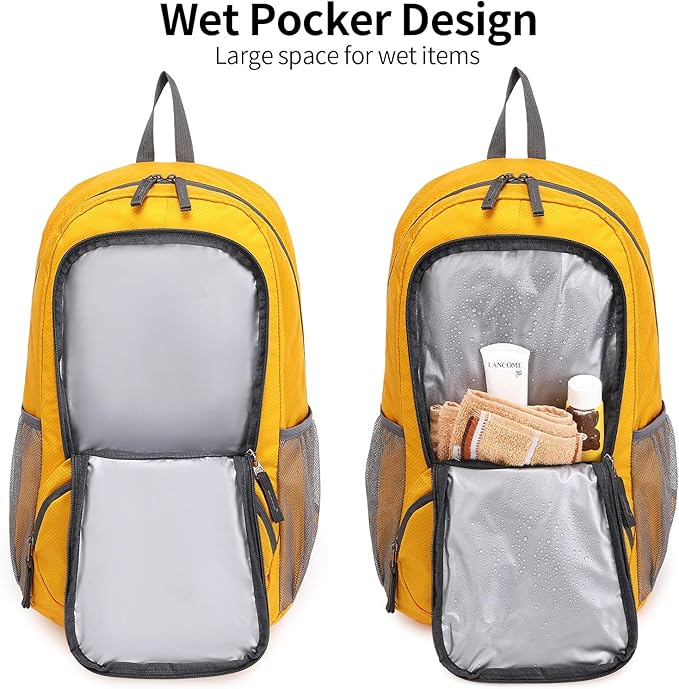 35L Lightweight Foldable Waterproof Packable Travel Small Hiking Backpack Daypack for men women