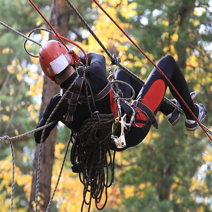 Arborist Tree Rope, 3/4inch by 100FT, 24 Strand Bull Rope up to 20000lbs Tensile Strength, Blue and White