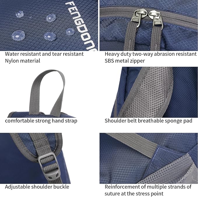 35L Lightweight Foldable Waterproof Packable Travel Small Hiking Backpack Daypack for men women