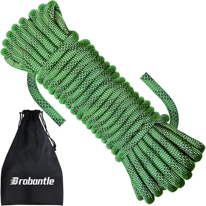 10.5mm Climbing Rope,Static Rock Climbing Rope for Escape Rope Ice Climbing Equipment Fire Rescue Parachute