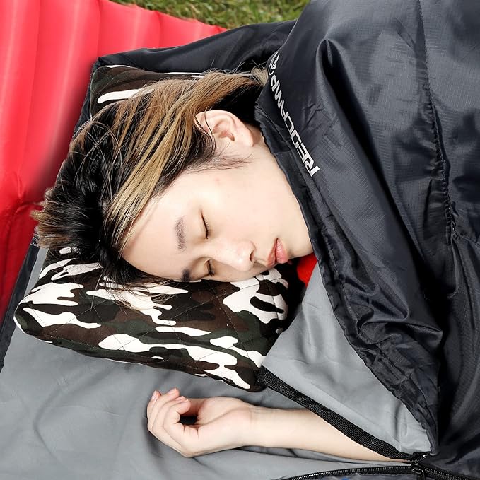 REDCAMP Ultra Lightweight Sleeping Bag for Backpacking, Comfort for Adults Warm Weather, with Compression Sack