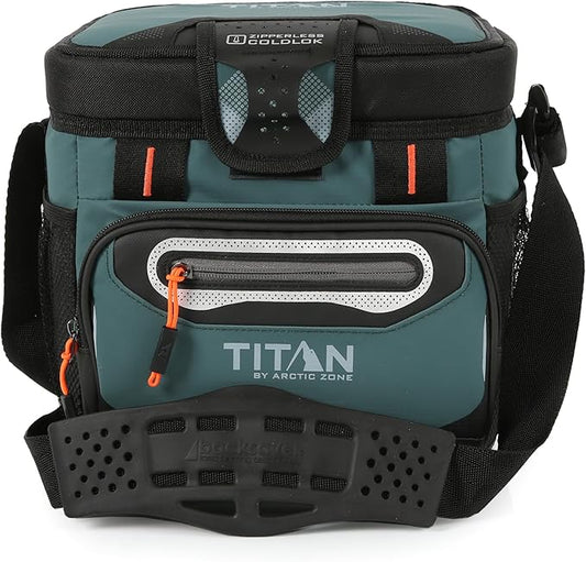 Arctic Zone Titan Deep Freeze Cooler - Zipperless Hardbody Cooler - Small & Large Capacity- Beach & Camping Cooler - Deep Freeze Insulation, HardBody Liner, and SmartShelf