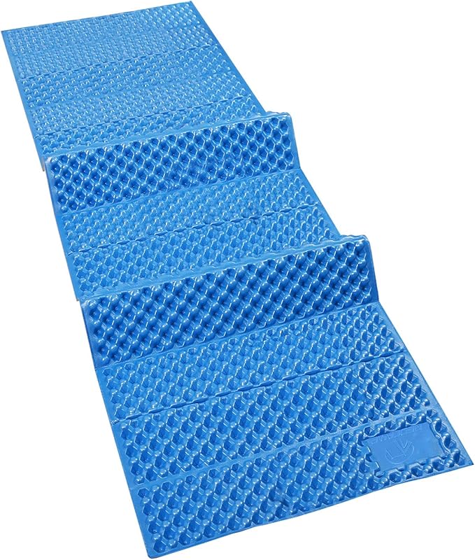 REDCAMP Foldable Foam Camping Pads for Sleeping, Waterproof Closed Cell Foam Camping Sleeping Pad - Ultra-Lightweight for Hiking & Backpacking, R-2.1 Insulated, Royal Blue/Grey/Green/Brown/Khaki