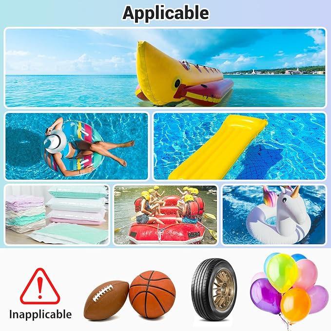 Dr.Meter Air Pump for Inflatables: AC 110V Air Mattress Pump with 3 Nozzles - Quick-Fill Electric Inflator Deflator for Inflatable Pool Raft Bed Boat Floats Swimming Rings Yoga Balls