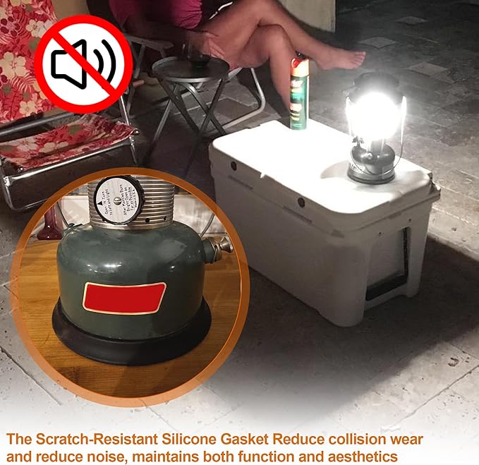 Camping Kerosene Lamp Silicone Tank Base Protector Gasket for Coleman Lanterns, Scratch-Resistant, Enhanced Stability Camping Lantern Part,Suitable for Coleman Lanterns 200.242.335.321.502,533