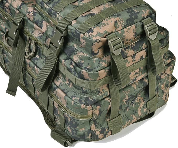 REEBOW GEAR Military Tactical Backpack Large Army 3 Day Assault Pack Molle Bag Backpacks (Woodland Camo)
