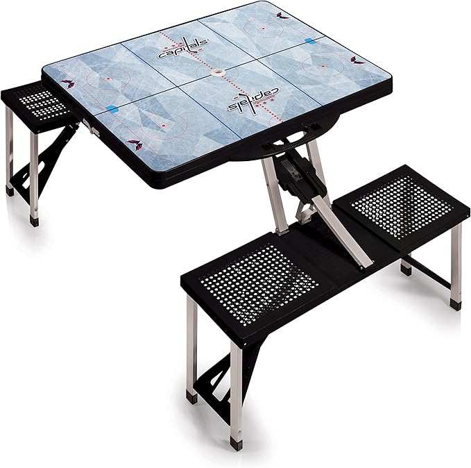 PICNIC TIME NHL Unisex-Adult NHL Picnic Table Portable Folding Table with Seats