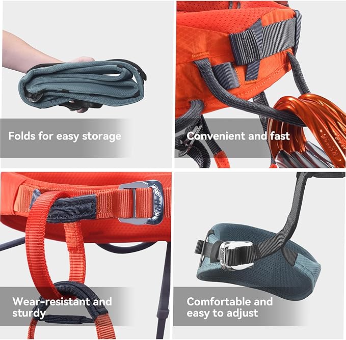 KAILAS B3 Rock Climbing Harness Men Adjustable Roofing Harness Indoor Climbing Rappelling Harness Women Protect Durable