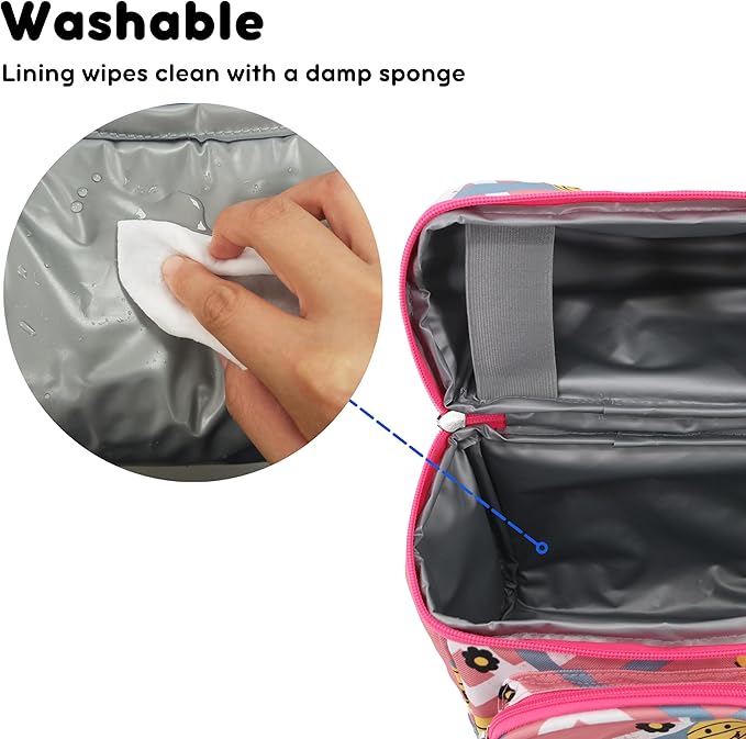 J World Corey Kids Lunch Bag. Insulated Lunch-Box for Boys Girls, Basketbally