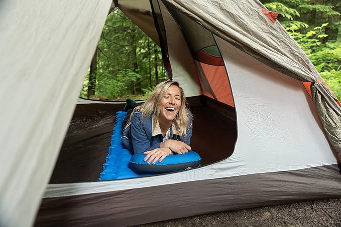 Cascade Mountain Tech Camping Sleeping Pad with Pillow Carry Bag