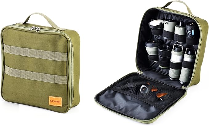 7-in-1 Modular Camping Lantern Rechargeable, 5000mAh, 500LM, IPX4 Waterproof, Fan, Bluetooth, Multi-Function Portable Flashlight, Camping Essentials Set for Emergency, Hiking, Fishing (Green)