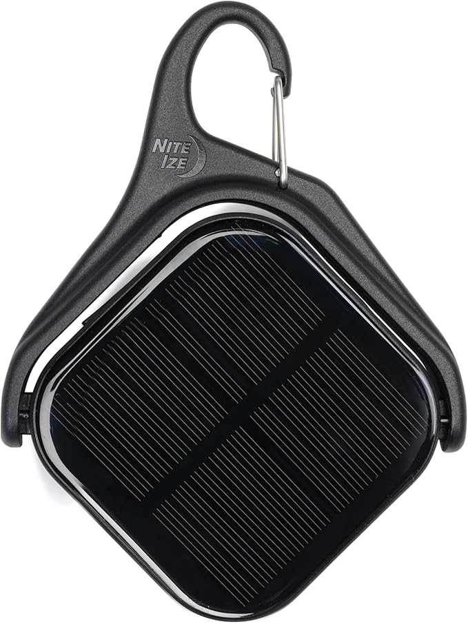 Nite Ize Radiant Revolve Rechargeable & Solar Lantern - Premium Solar Light for Camping Accessories & Backpacking Gear - Weather-Resistant Design with 360-Degree Rotating Body