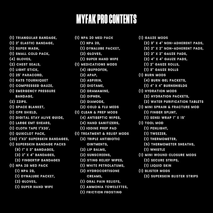 MY MEDIC MyFAK PRO Ifak First Aid Kit - 140 Life Saving Trauma and Medical Items - HSA FSA Eligible Survival Kit for Camping or Your Car - RED