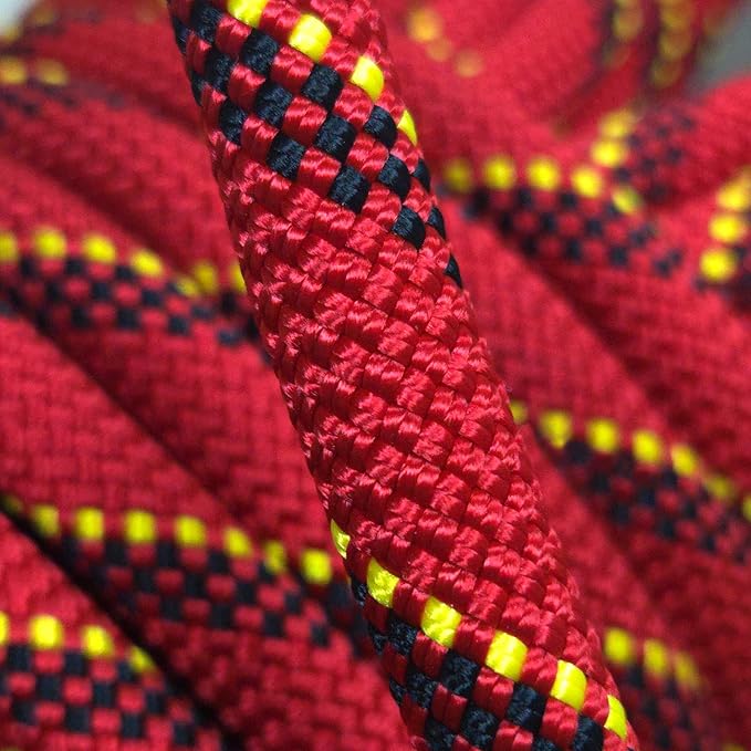 Static Climbing Rope 11mm UIAA Static Line Rappelling Rope 60M (200ft) Nylon Kern Mantle Rope for Escape Rope Rock Climbing, Mountain Tree Climbing, Hauling, Rescue