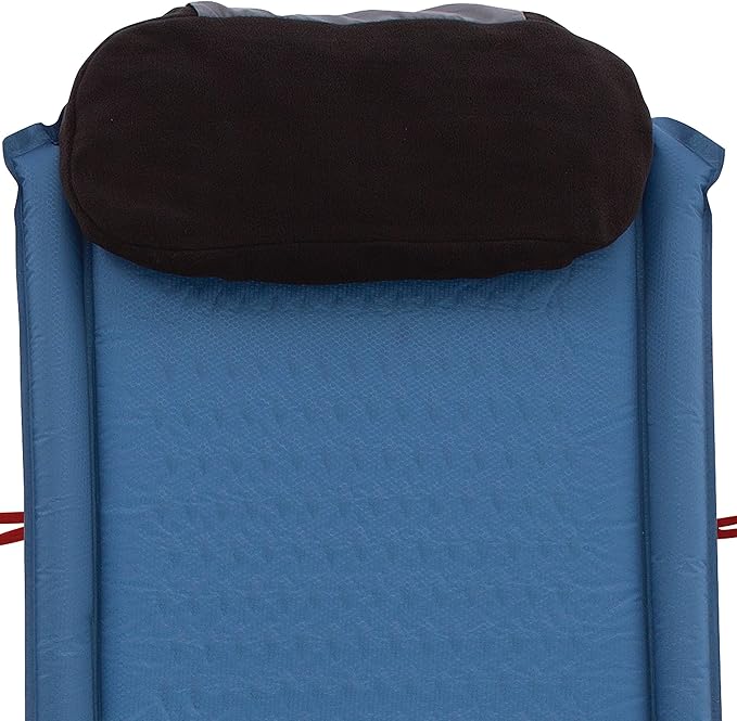 Coleman Silverton Self-Inflating Sleeping Pad, Lightweight Camping Pad with Pillow Storage Bag, Comfortable Sleeping Mat with Side Bumpers to Prevent Rolling Off and Easy Inflation