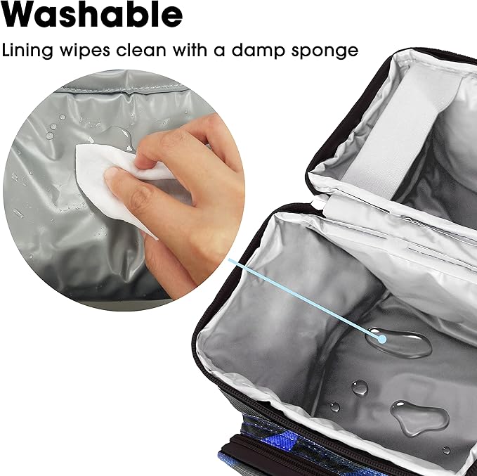 J World New York Corey Lunch Bag, Block Navy, One Size