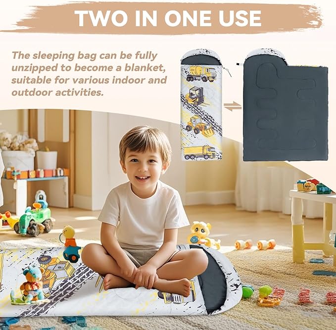 Kids Sleeping Bag for Camping - Lightweight 3 Season Backpacking Sleeping Bag, Compact Child Sleeping Bag for Girls and Boys, Waterproof Youth Sleeping Bag for Outdoor by Croosseoutdoors