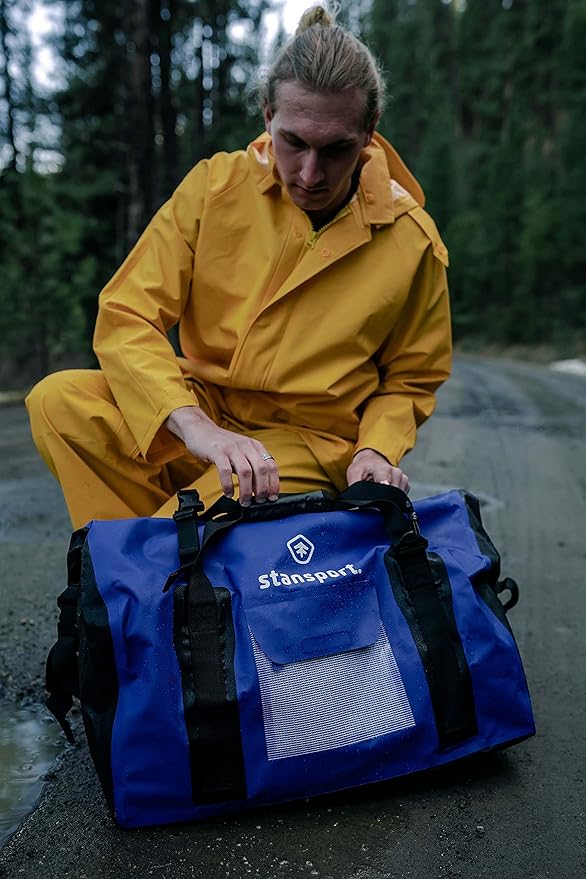 Stansport Waterproof Dry Gear Duffel Bag - 65 Liter (19.82 Gallon)