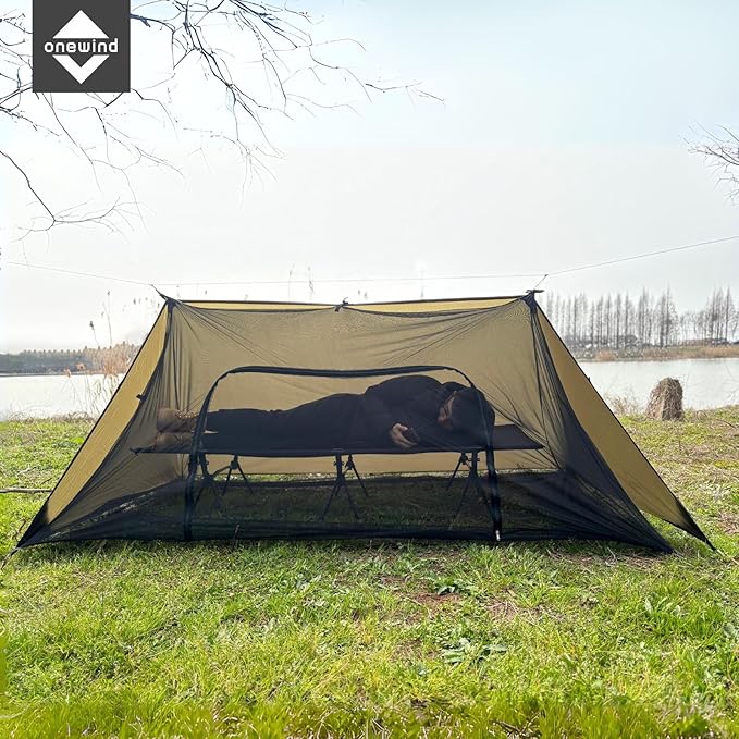 Onewind Camping Shelter with Mosquito Net, Ultralight, for Camping, Hiking, Backpacking