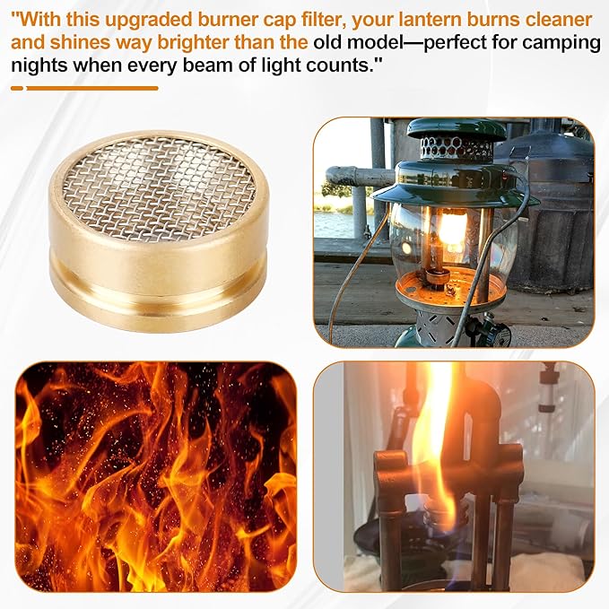 Burner Cap and Screen for Coleman Lanterns Replacement Parts,2423231 Camping Lantern Accessories Compatible with Coleman Lantern 639.236.237.249