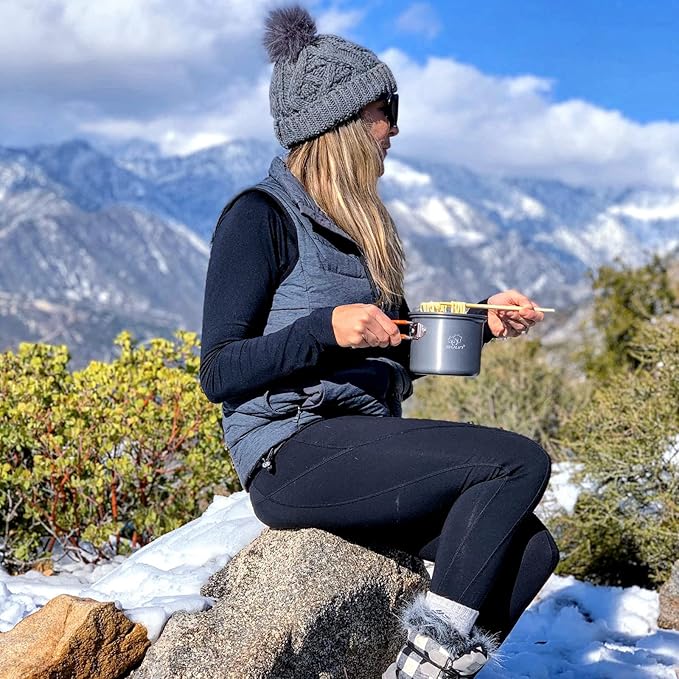 Bulin 24/13/11/8/4 PCS Camping Cookware Mess Kit Lightweight Backpacking Cooking Set Outdoor Cook Gear for Family Hiking, Picnic(Kettle, Pot, Frying Pan, Bowls, Plates, Spoon)